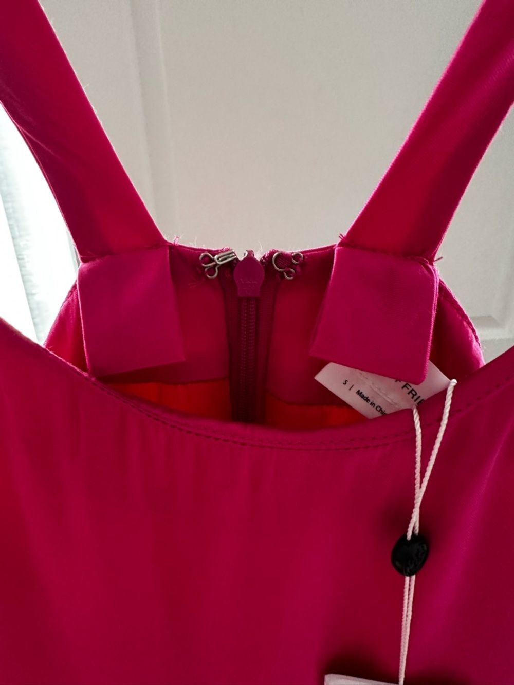 Lovers + Friends Hot Pink Satin Slip Mini Dress Women's S | NWT Party Dress - Picture 7 of 16